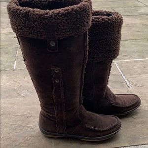 Vintage Nine West shearling high boots